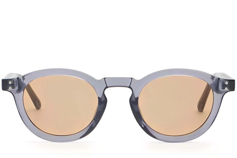 Oval Purple Plastic Sunglasses #BS2503-0316