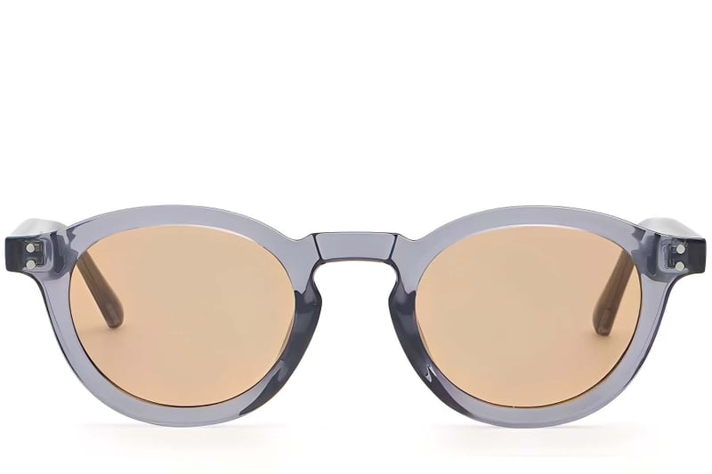 Oval Purple Plastic Sunglasses #BS2503-0316