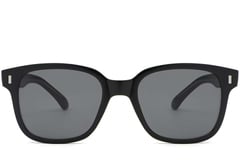 Rectangular Black Plastic Sunglasses #BS2503-0317