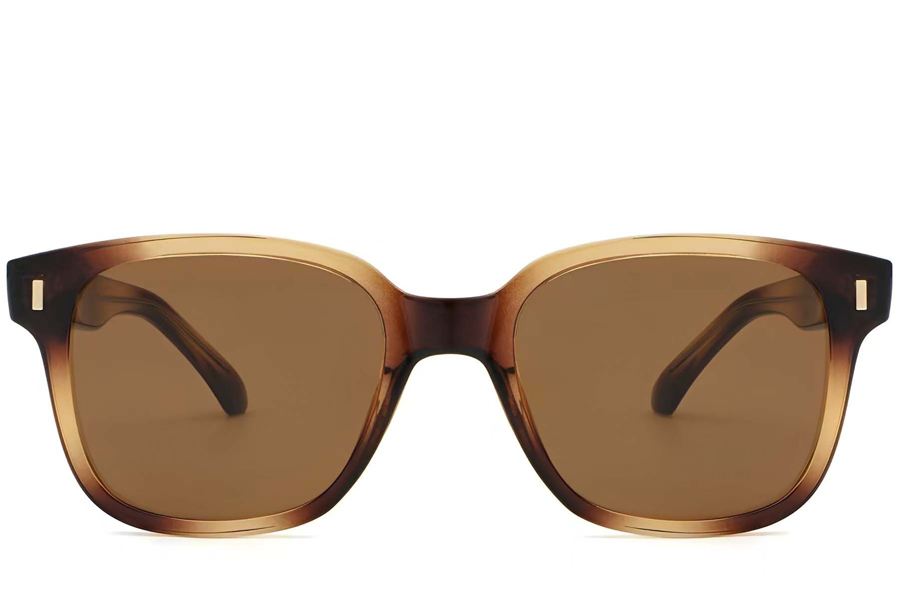 Rectangular Tortoiseshell Plastic Sunglasses #BS2503-0319