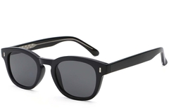 Oval Black Plastic Sunglasses #BS2503-0323