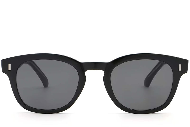 Oval Black Plastic Sunglasses #BS2503-0323