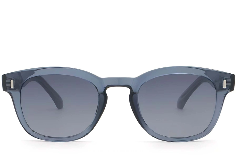 Oval Blue Plastic Sunglasses #BS2503-0324