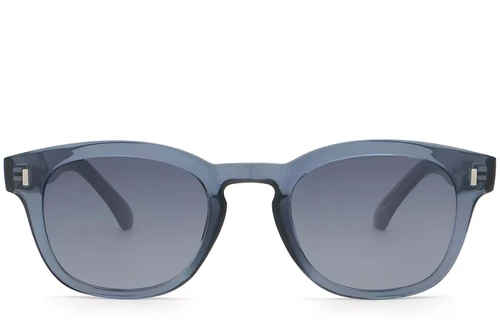 Oval Blue Plastic Sunglasses #BS2503-0324