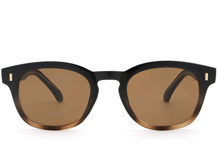 Oval Tortoiseshell Plastic Sunglasses #BS2503-0325