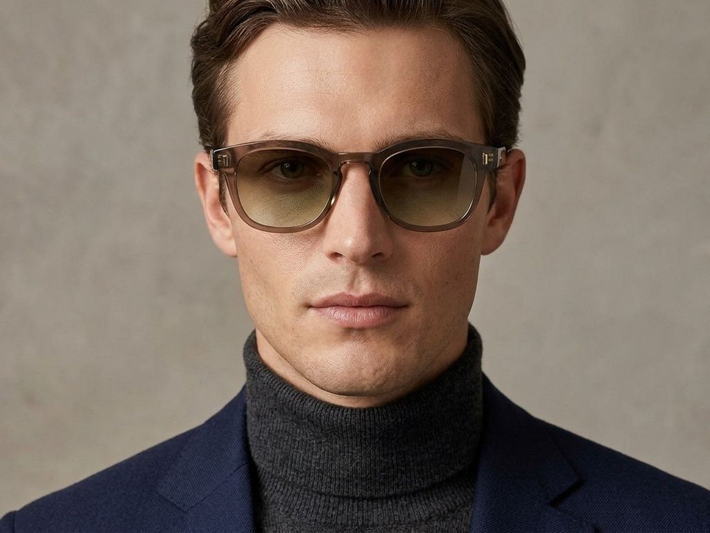 Oval Brown Plastic Sunglasses #BS2503-0326
