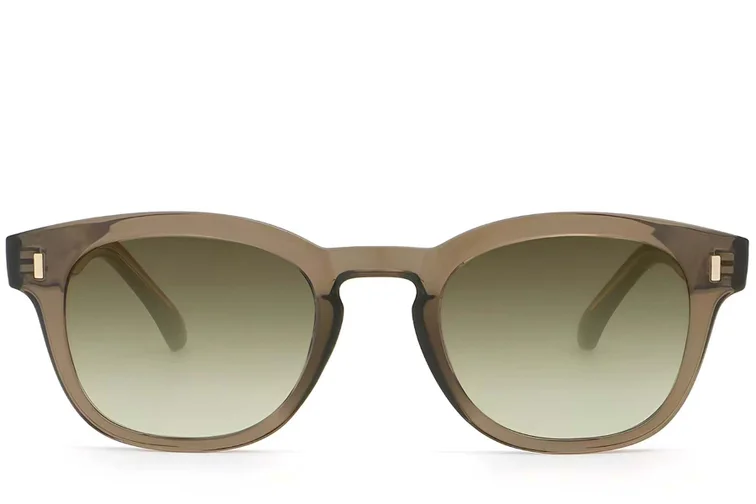 Gafas de sol ovaladas de plástico marrón n.° BS2503-0326