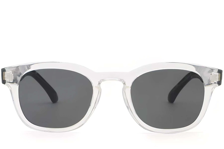Oval Transparent Plastic Sunglasses #BS2503-0328