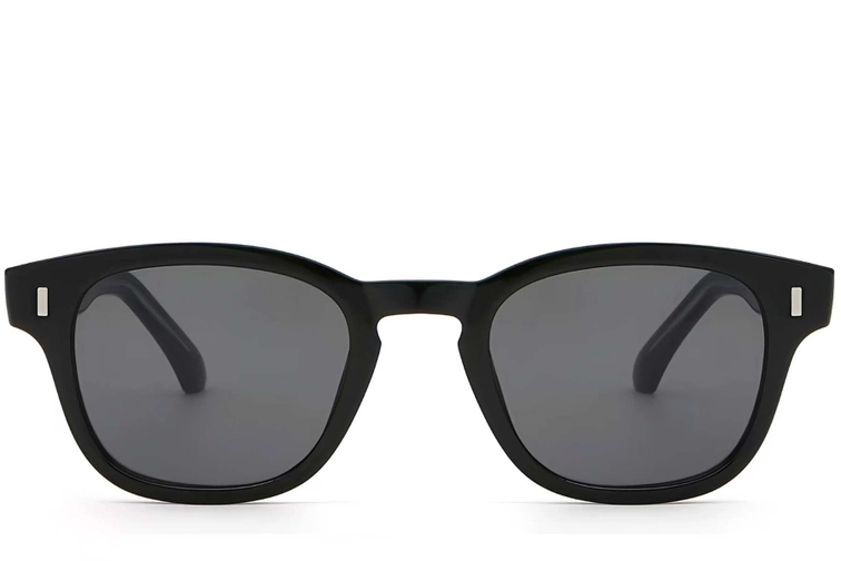 Oval Black Plastic Sunglasses #BS2503-0329