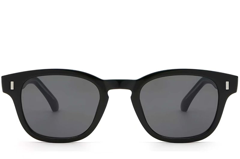 Oval Black Plastic Sunglasses #BS2503-0329