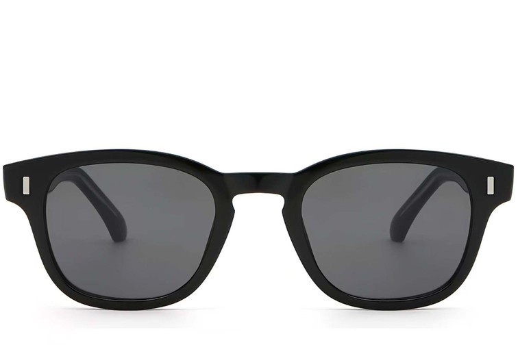 Gafas de sol ovaladas de plástico negro n.° BS2503-0329
