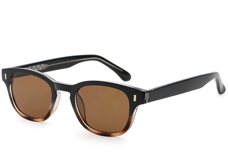 Oval Tortoiseshell Plastic Sunglasses #BS2503-0330