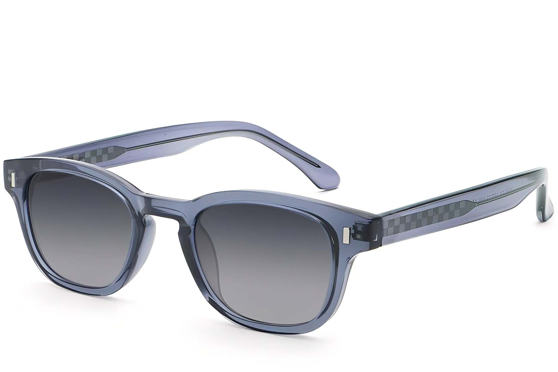 Oval Blue Plastic Sunglasses #BS2503-0331