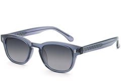 Oval Blue Plastic Sunglasses #BS2503-0331