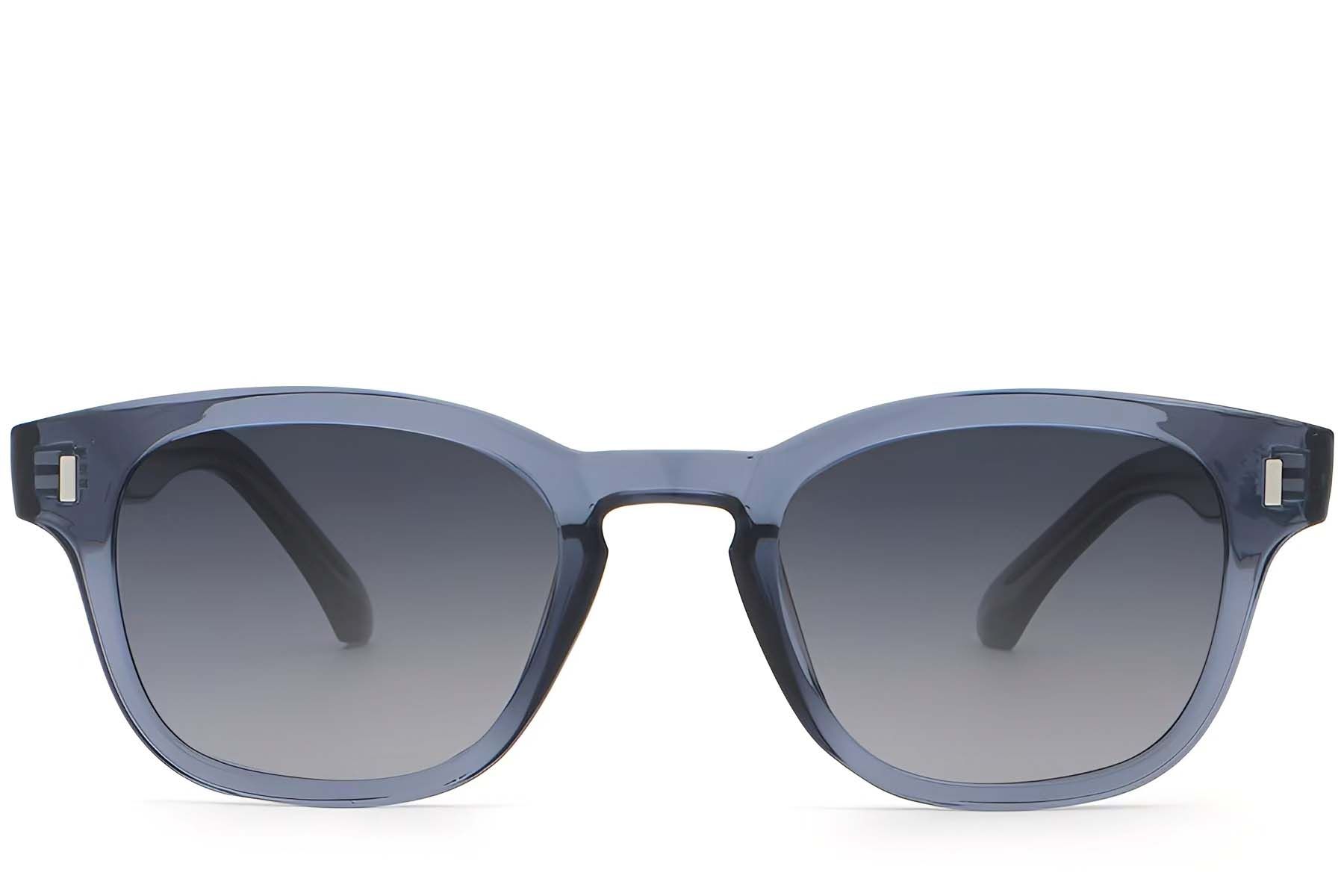Oval Blue Plastic Sunglasses #BS2503-0331