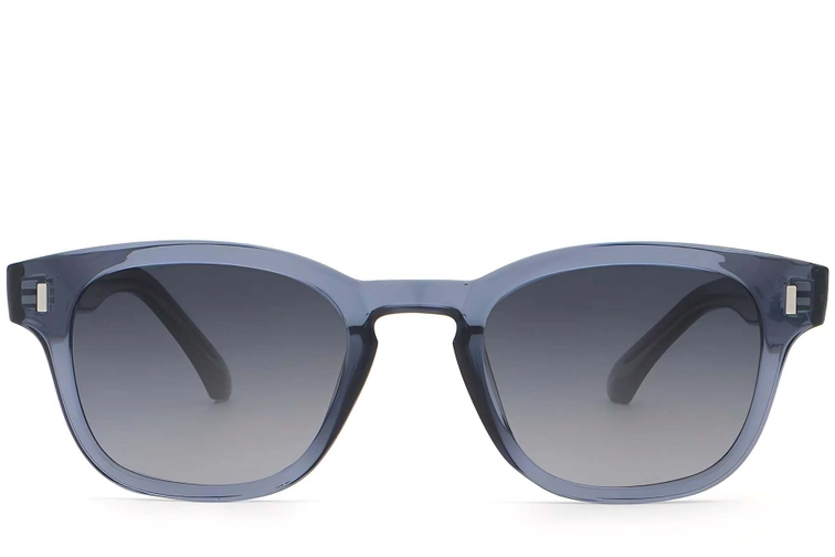 Oval Blue Plastic Sunglasses #BS2503-0331