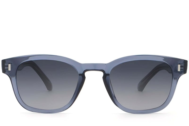 Oval Blue Plastic Sunglasses #BS2503-0331
