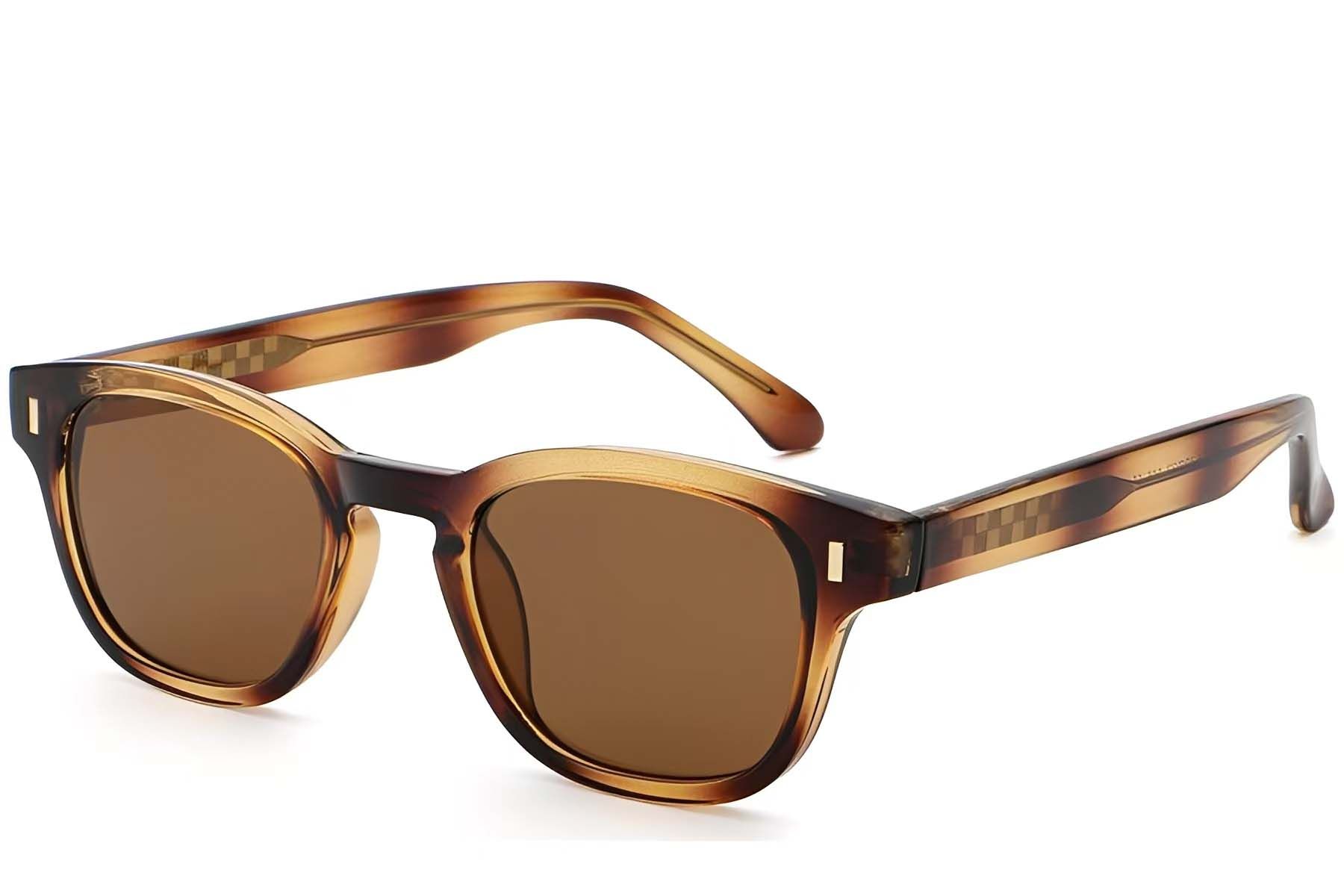 Oval Tortoiseshell Plastic Sunglasses #BS2503-0332