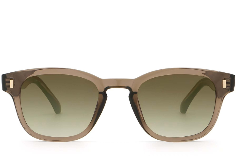 Oval Brown Plastic Sunglasses #BS2503-0333