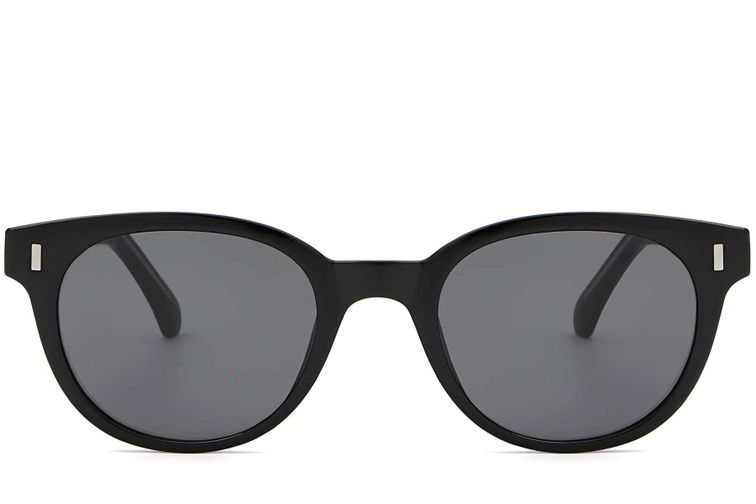 Oval Black Plastic Sunglasses #BS2503-0334