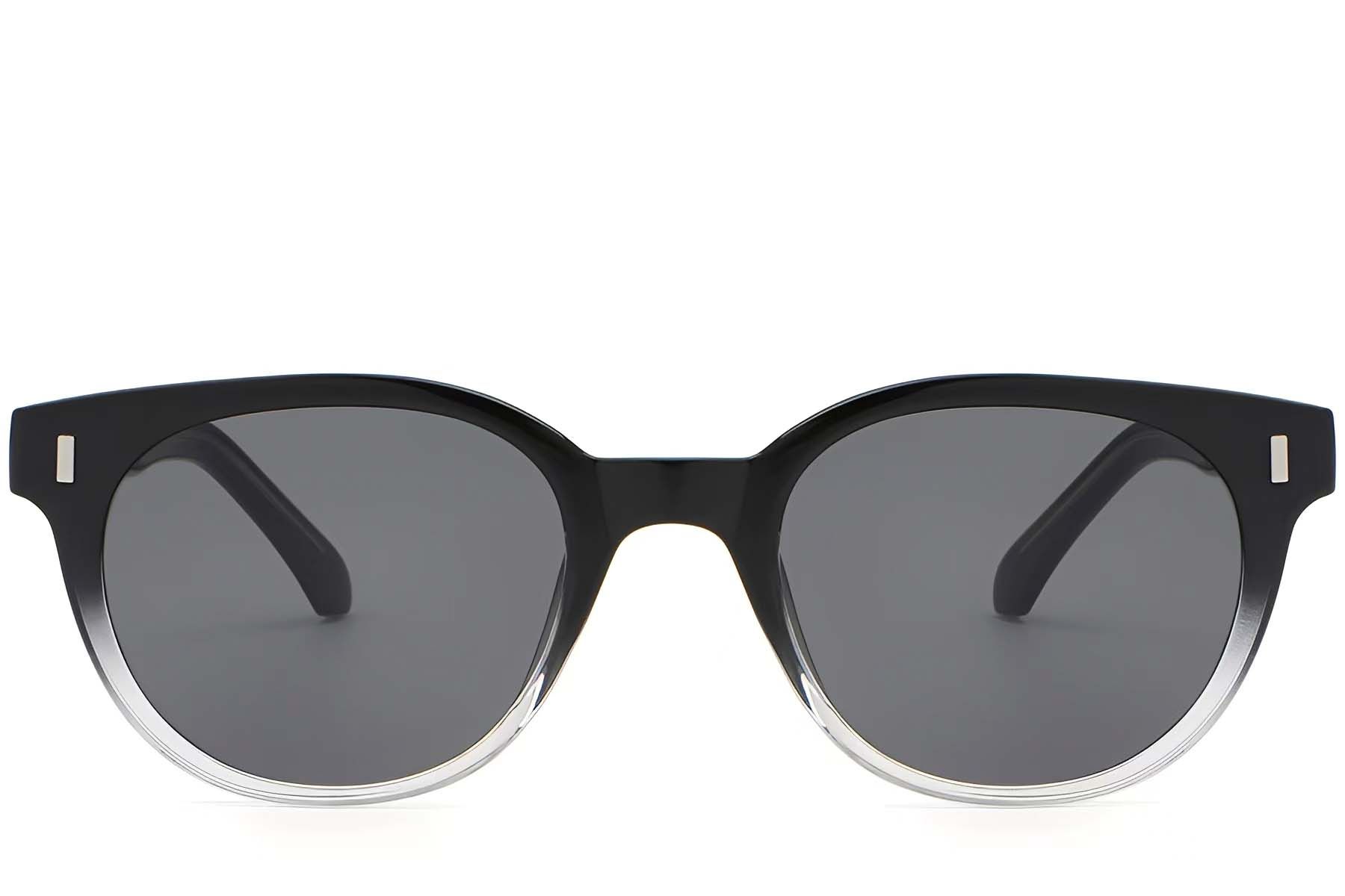 Oval Black Plastic Sunglasses #BS2503-0335
