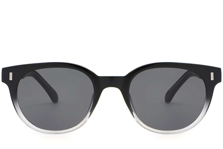 Oval Black Plastic Sunglasses #BS2503-0335