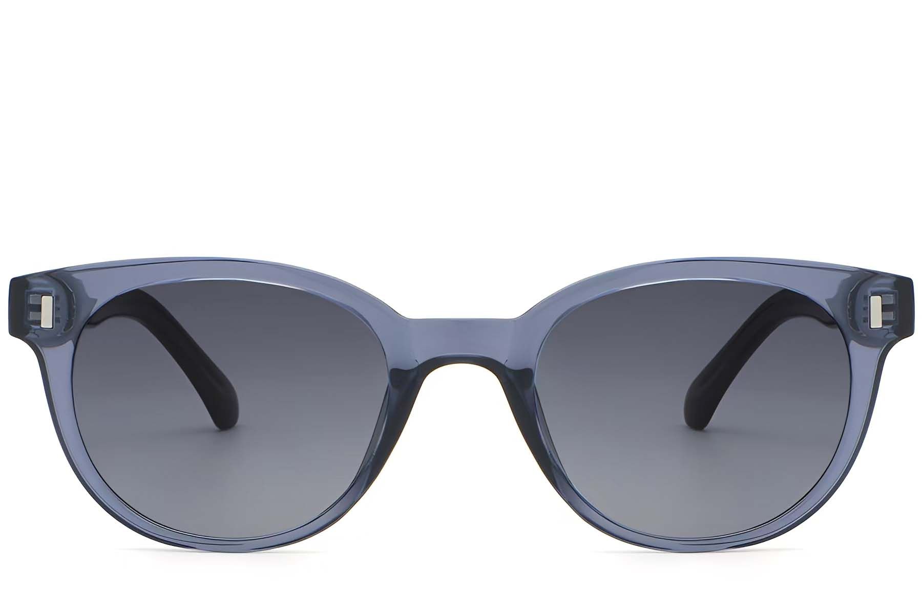 Oval Blue Plastic Sunglasses #BS2503-0336
