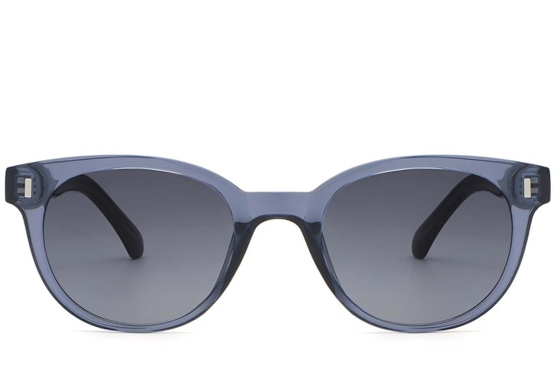 Oval Blue Plastic Sunglasses #BS2503-0336