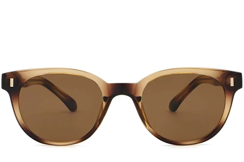 Oval Tortoiseshell Plastic Sunglasses #BS2503-0337