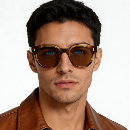 Oval Tortoiseshell Plastic Sunglasses #BS2503-0337