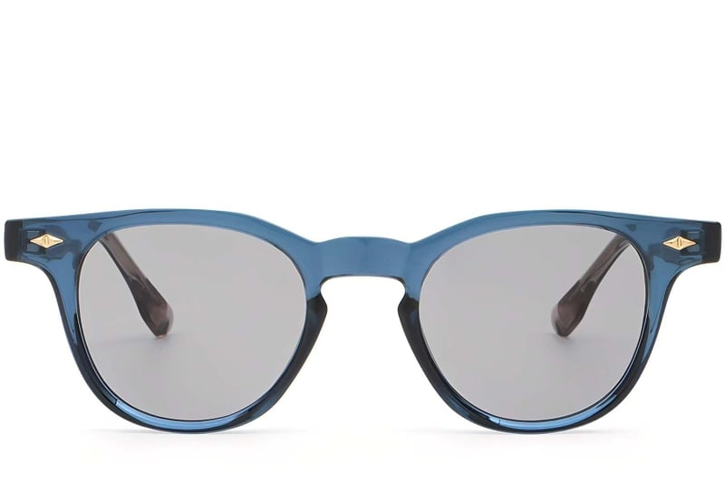 Oval Blue Plastic Sunglasses #BS2503-0343