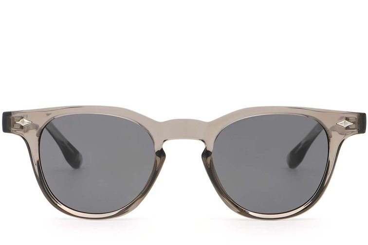 Oval Gray Plastic Sunglasses #BS2503-0345