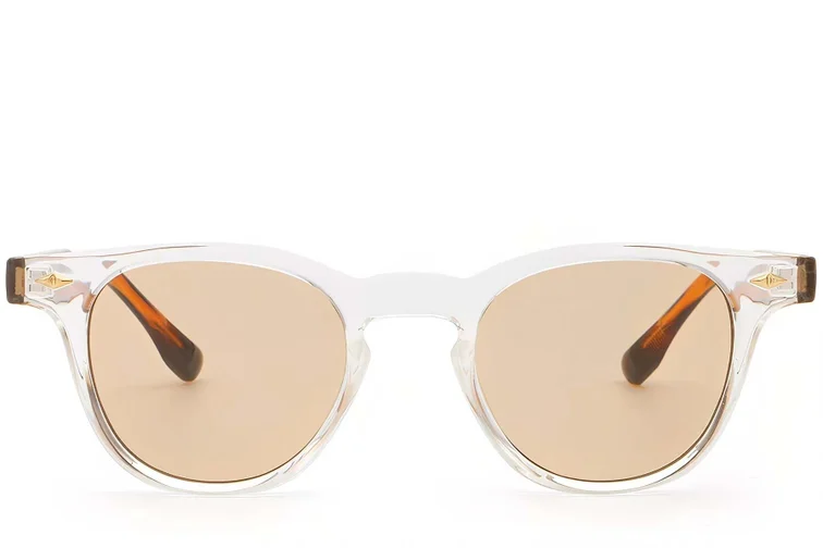 Oval Transparent Plastic Sunglasses #BS2503-0346