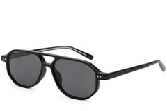 Aviator zwarte kunststof zonnebril #BS2503-0347