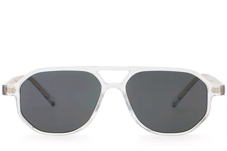 Aviator Transparent Plastic Sunglasses #BS2503-0352