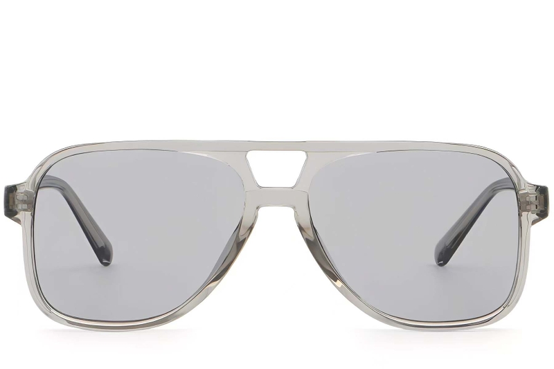 Aviator Grey Plastic Sunglasses #BS2503-0354