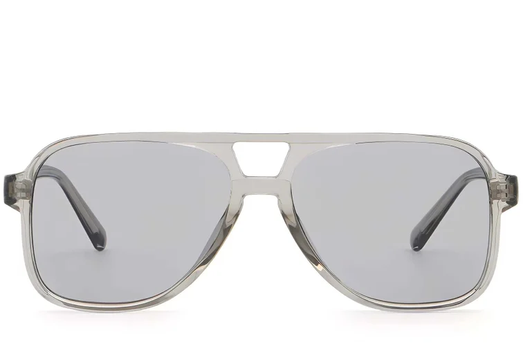 Aviator Gray Plastic Sunglasses #BS2503-0354