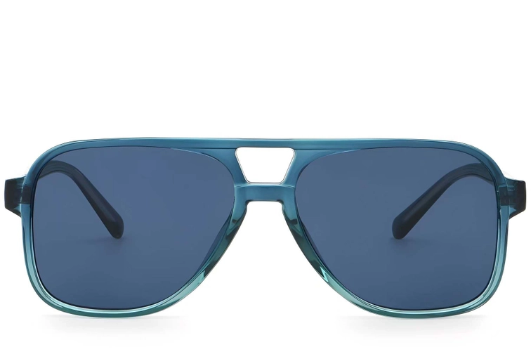 Aviator Blue Plastic Sunglasses #BS2503-0356