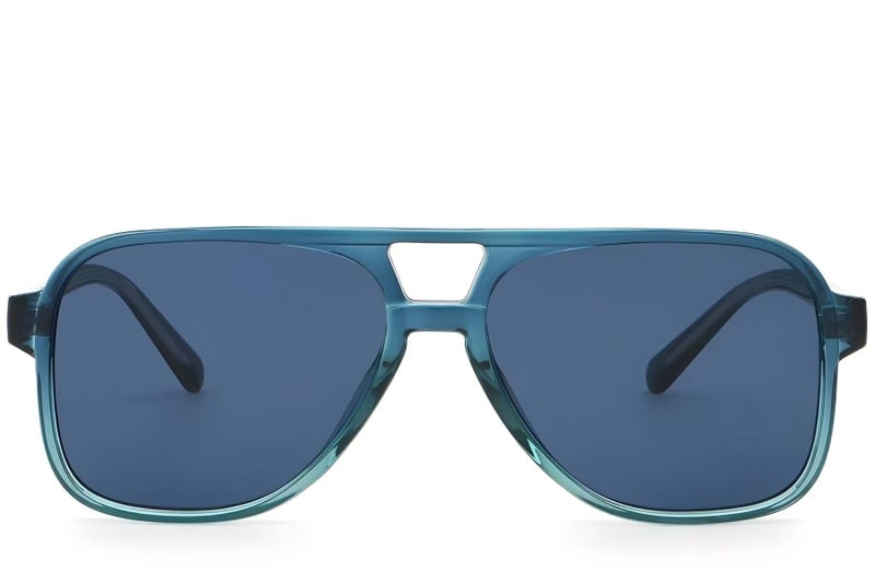 Aviator Blue Plastic Sunglasses #BS2503-0356