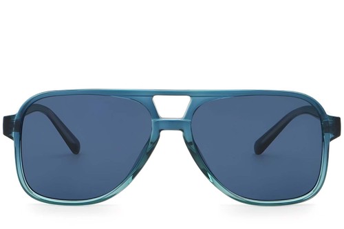 Aviator Blue Plastic Sunglasses #BS2503-0356