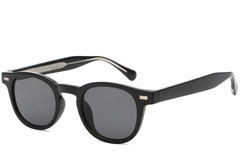 Oval Black Plastic Sunglasses #BS2503-0359
