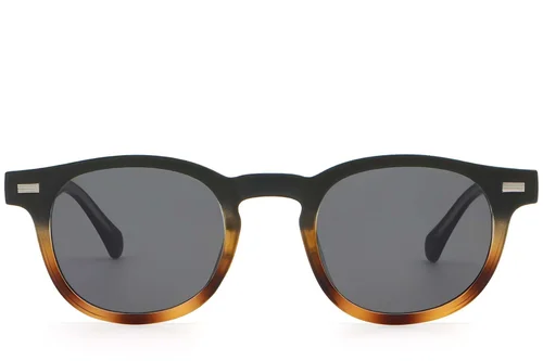 Lunettes de soleil ovales en plastique écaille de tortue #BS2503-0360