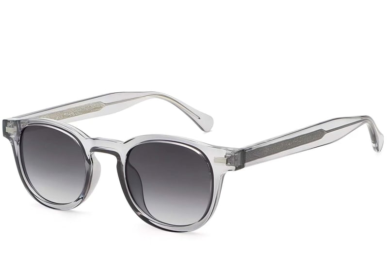 Oval Grey Plastic Sunglasses #BS2503-0361