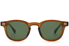 Oval Brown Plastic Sunglasses #BS2503-0363
