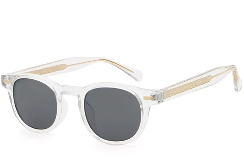 Oval Transparent Plastic Sunglasses #BS2503-0364