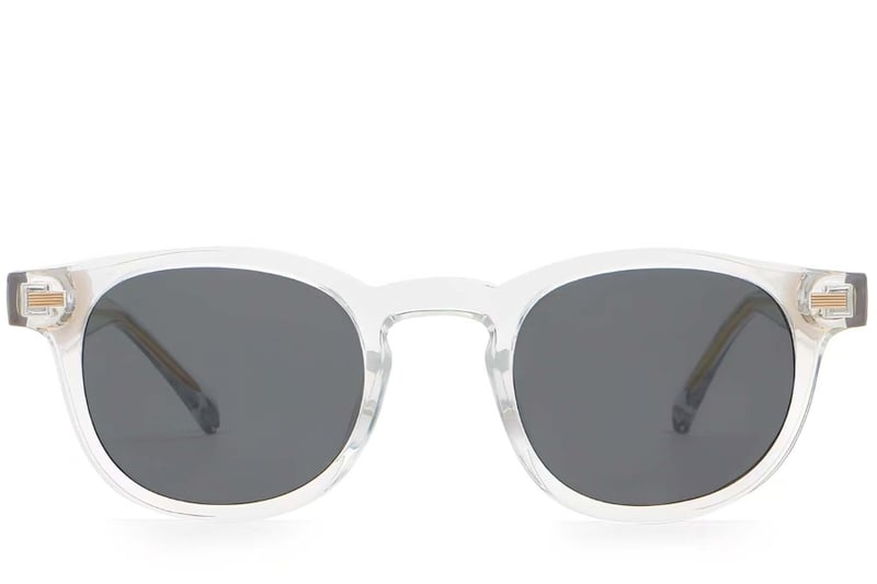Oval Transparent Plastic Sunglasses #BS2503-0364