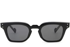 Rectangular Black Plastic Sunglasses #BS2503-0365