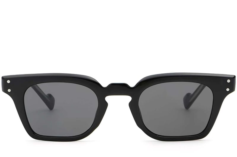 Rectangular Black Plastic Sunglasses #BS2503-0365