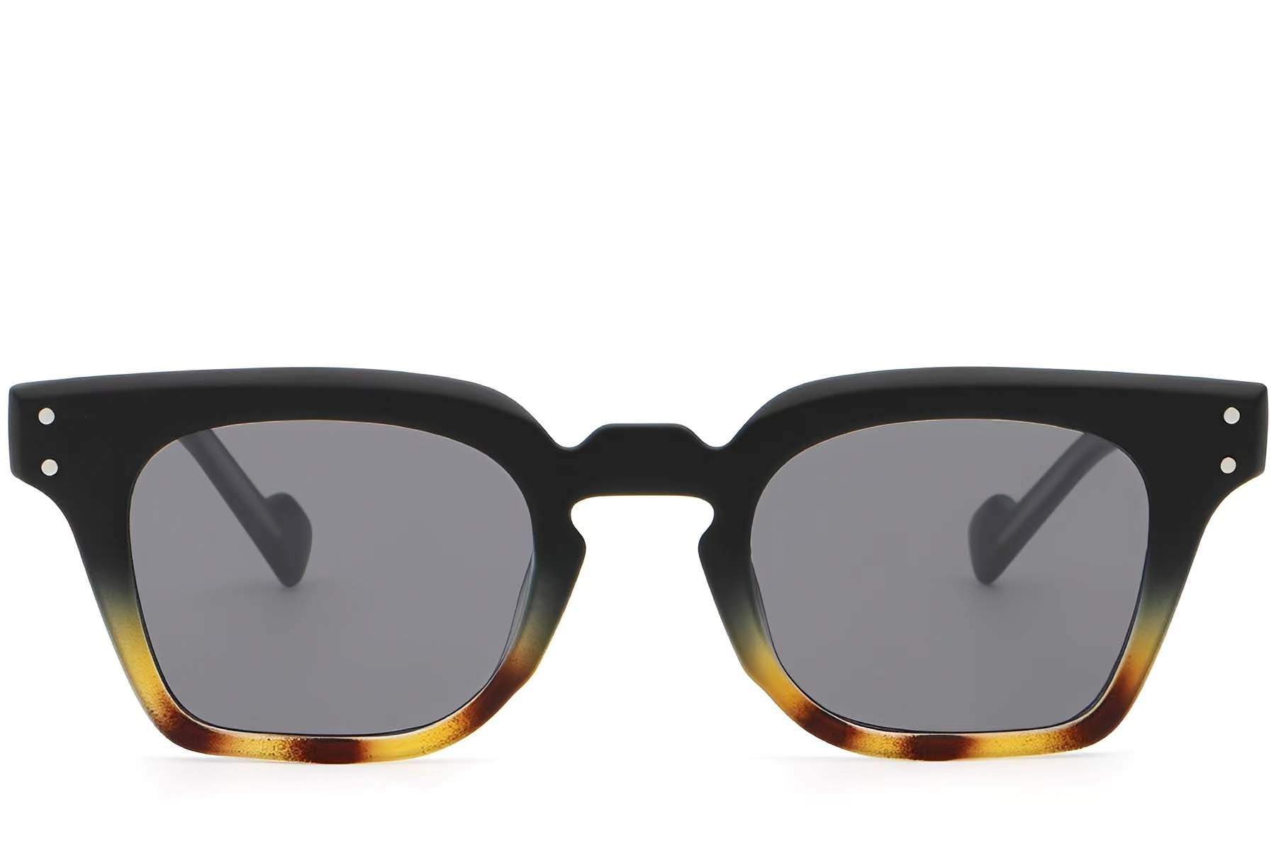 Rectangular Tortoiseshell Plastic Sunglasses #BS2503-0366