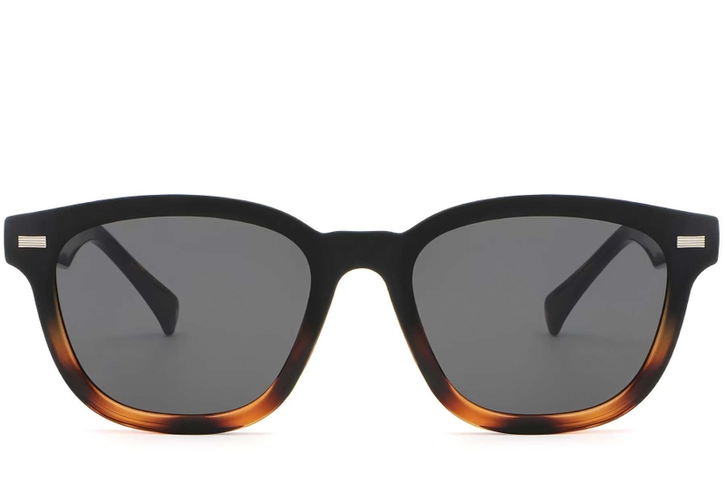 Rectangular Tortoiseshell Plastic Sunglasses #BS2503-0371